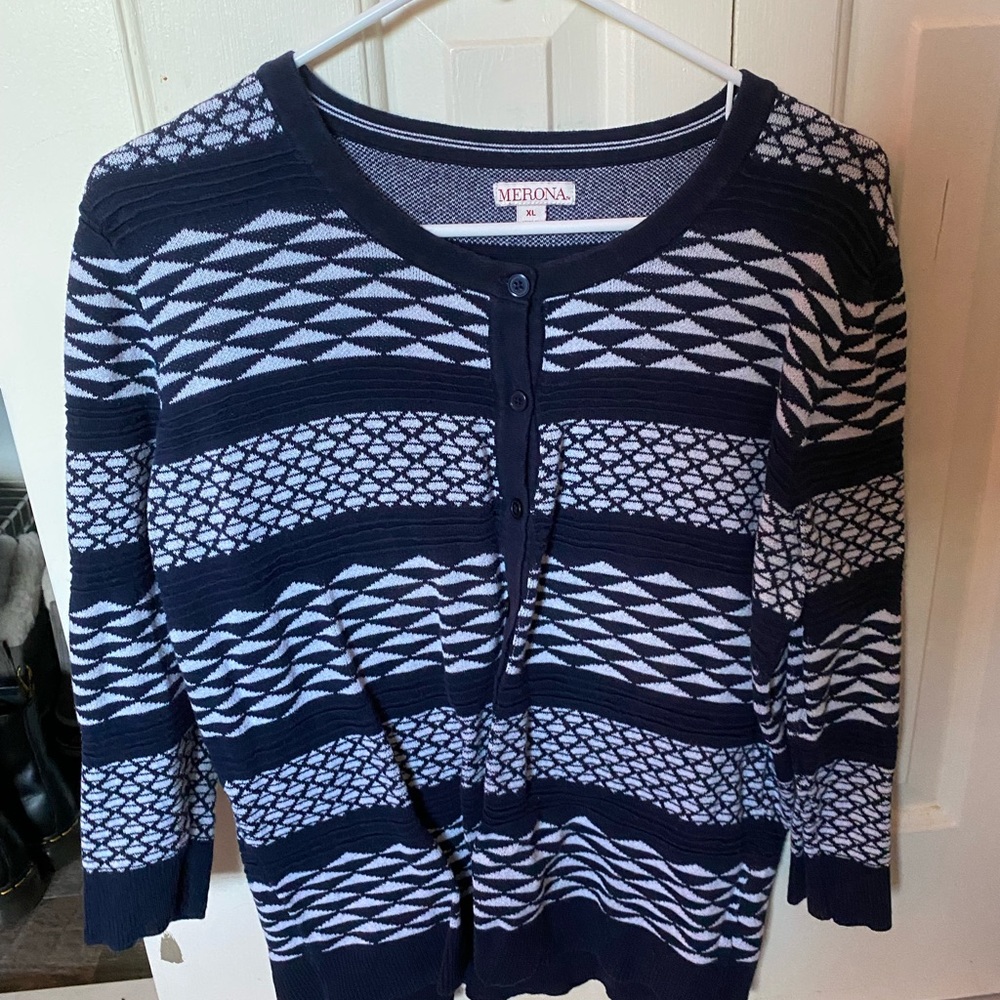 Merona button up sweater
